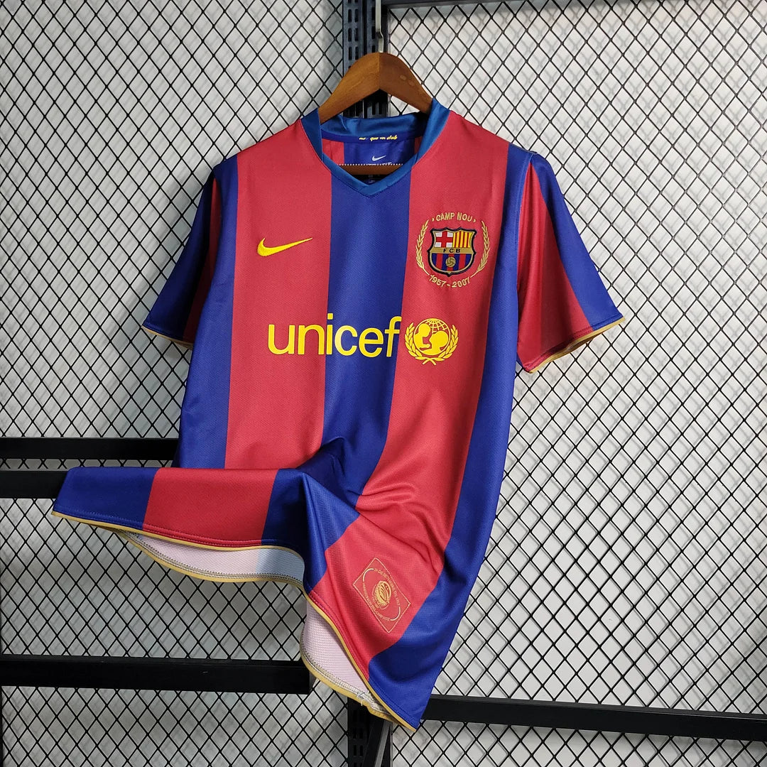 Retro Barcelona Football Shirt Home 2007/2008 1:1 Thai Quality