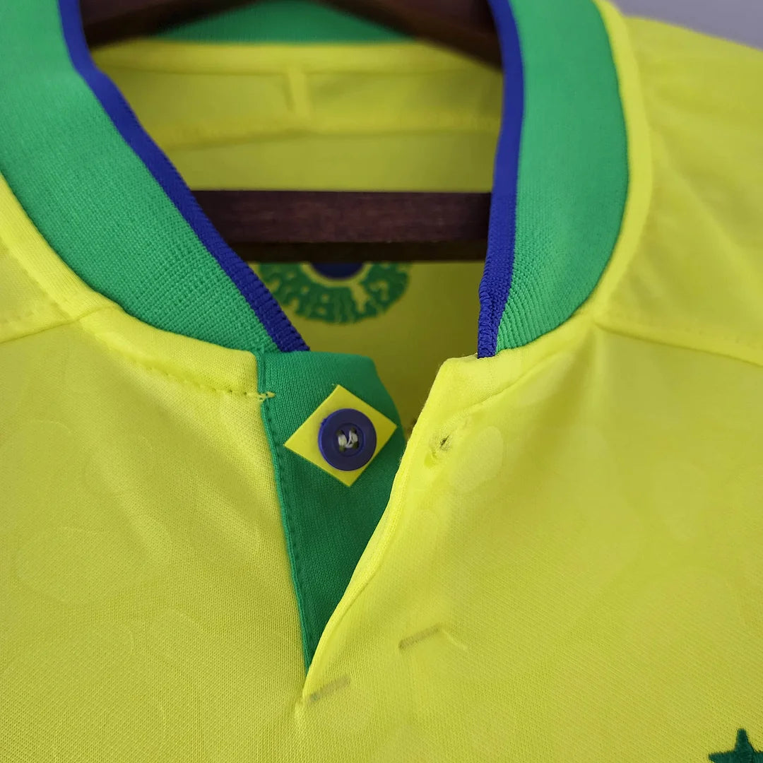 2022 World Cup Brazil Home Soccer Jersey